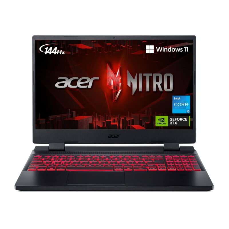 Laptop on Rent Acer Nitro 5 Core i5, 12th Generation, 16 GB RAM, 4 GB Graphics RTX 3050, 512 GB SSD, 15.6" Screen